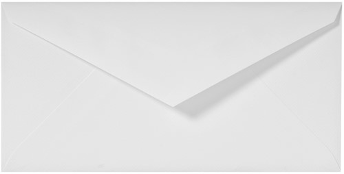 Envelop G.Lalo bank DL 110x220mm gegomd gevergeerd wit pak à 25 stuks-2