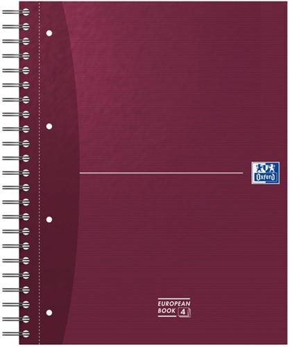 Collegeblok Oxford Office Essentials Europeanbook A4+ 4-gaats 120 vel assorti-6