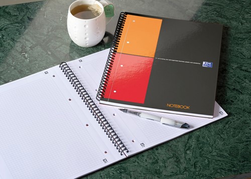 Spiraalblok Oxford International Notebook A4+ ruit 5mm-1