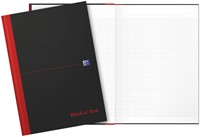 Notitieboek Oxford Black n' Red A4 96vel ruit 5mm-2