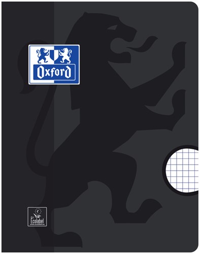 Schrift Oxford School A5 ruit 5x5mm 72 pagina's 80gr assorti-2