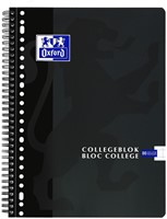 Collegeblok Oxford School A4 ruit 10x10mm 23-gaats 160 pagina's 80gr assorti-2