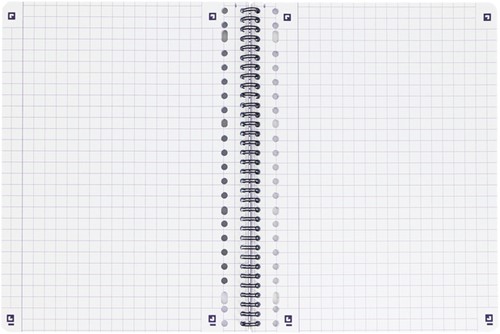 Collegeblok Oxford School A4 ruit 10x10mm 23-gaats 160 pagina's 80gr assorti-5