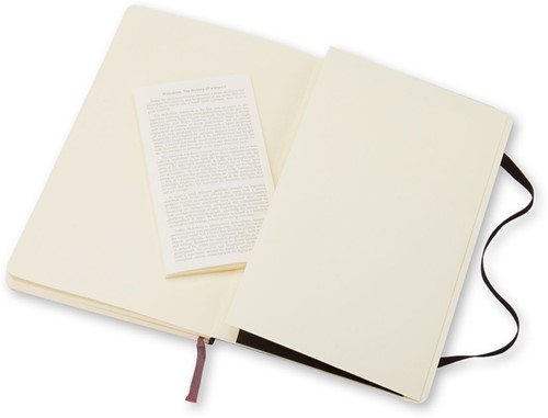 Notitieboek Moleskine large 130x210mm lijn soft cover zwart-1