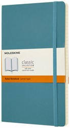 Notitieboek Moleskine large 130x210mm lijn reef blue