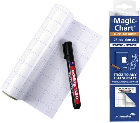 Magic-chart notes Legamaster flipchart 20x30cm 25 vel wit-3