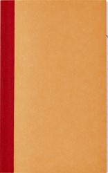 Kasboek 135x83mm 1 kolom 72blz oranje