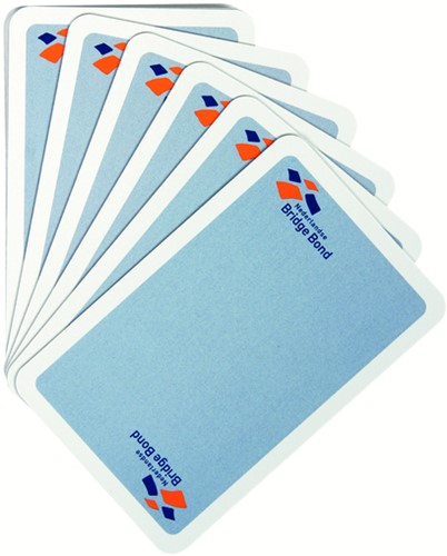 Speelkaarten bridgebond blauw-3