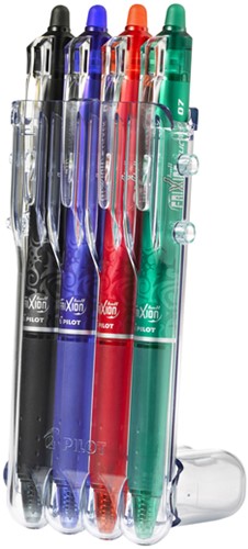 Rollerpen PILOT friXion clicker medium basis assortt Set2Go à  4 stuks-2