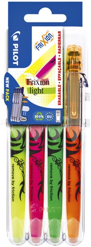 Markeerstift Pilot friXion assorti Set2Go à 4 stuks