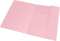 Elastomap Oxford Top File+ A4 3 kleppen 390gr pastel roze-2