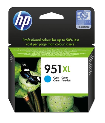 HP 951XL inktcartridge 1 stuk(s) Origineel Hoog (XL) rendement Cyaan