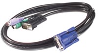 APC 1.8m KVM PS/2 Cable toetsenbord-video-muis (kvm) kabel Zwart 1,8 m-2