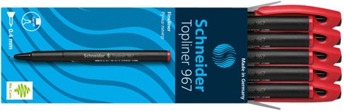 Fineliner Schneider 967 0.4mm rood-2