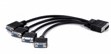 Matrox CAB-L60-4XAF video kabel adapter 0,3 m 1x LFH60 4x HD15 Zwart-2