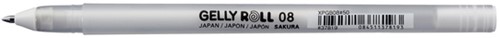 Gelschrijver Sakura Gelly Roll 08 medium 0.4mm wit-2