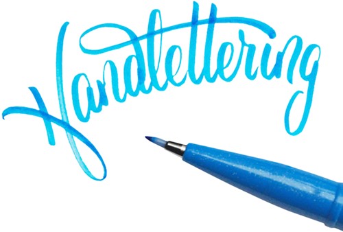 Brushpen Pentel Sign SES15C pastel assorti 12 stuks-1