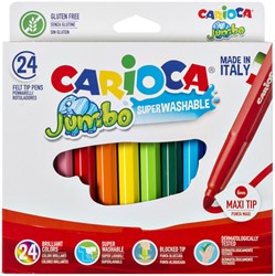 Viltstiften Carioca Jumbo Maxi  set à 24 kleuren
