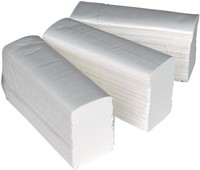 Handdoek Euro Products Q8 multifold 2l 206x240mm 25x150st wit 220024-2