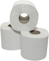 Toiletpapier 2laags recycled 400vel wit
