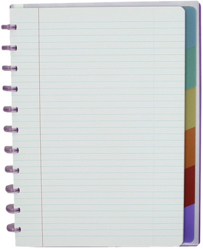 Schrift Atoma A4+ lijn 120blz 90gr PP transparant assorti-3