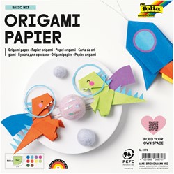 Origami papier Folia 70gr 20x20cm 500 vel assorti kleuren
