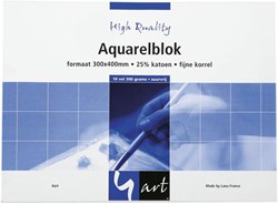 Aquarelblok 4art 30x40 325gr