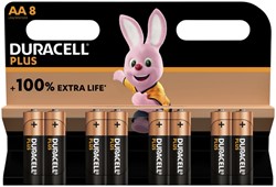 Batterij Duracell Plus 8xAA