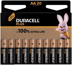 Batterij Duracell Plus 20xAA