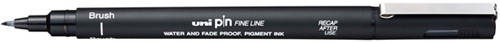 Fineliner Uni-ball Pin brush fijn zwart