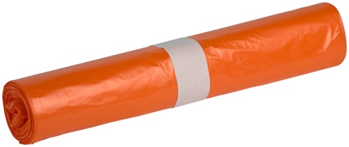 Afvalzak Powersterko HDPE T23 58x100cm 70L oranje