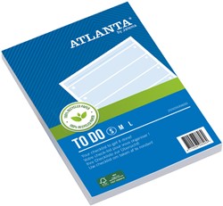 Things to do Djois Atlanta recycled papier Blok 148x105mm 100vel 70gr blauw