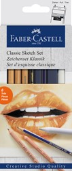 Grafietpotloden Faber-Castell Goldfaber Classic set 6-delig