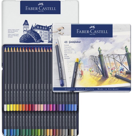 Kleurpotloden Faber-Castell Goldfaber assorti set à 48 stuks-2