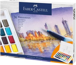 Waterverf Faber-Castell palet à 36 kleuren assorti