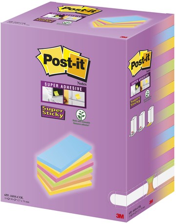 Memoblok Post-it 655 127x76mm assorti 16 stuks-2