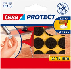 Beschermvilt Tesa antikras 57892 18mm rond bruin