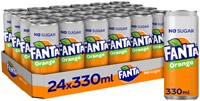 Frisdrank Fanta orange zero blik 330ml-2