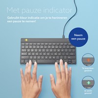 Toetsenbord R-Go Ergonomisch Compact Break QWERTY zwart-5