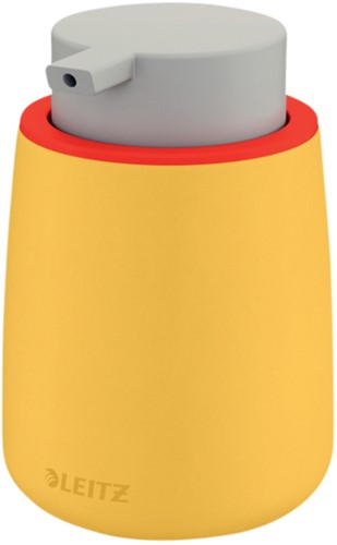 Handzeepdispenser Leitz Cosy voor handzeep 300ml geel