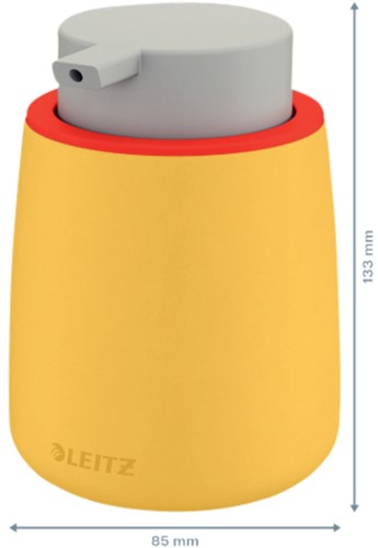 Handzeepdispenser Leitz Cosy voor handzeep 300 ml geel-2