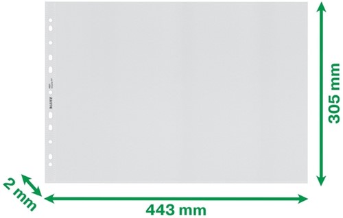 Showtas Leitz Recycle PP A3 11-gaats transparant 25 stuks-1