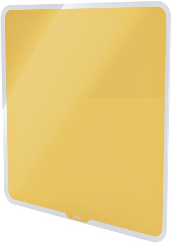 Glasbord Leitz Cosy magnetisch 450x450mm geel-3