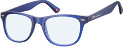 Leesbril Montana blue light filter +2.50 dpt blauw