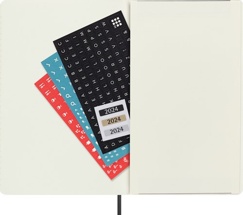 Agenda 2023/2024 Moleskine 18M Planner Weekly 7dag/1pagina large 130x210mm soft cover black-3