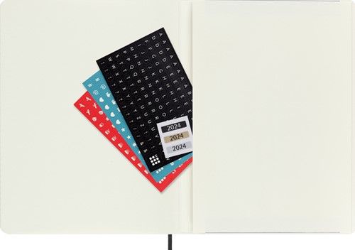 Agenda 2023/2024 Moleskine 18M Planner Weekly 7dag/1pagina extra large 190x250mm soft cover black-3