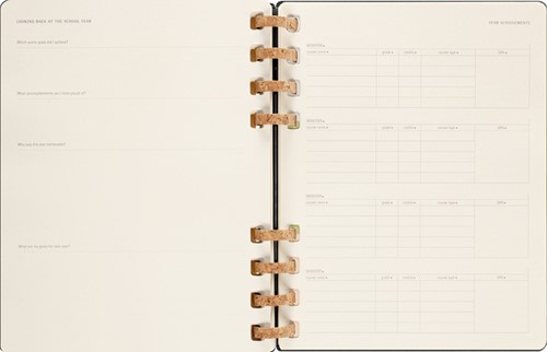 Agenda 2023/2024 Moleskine 12M Academic Planner Weekly 7dag/2pagina's extra large 204x252mm hard cover ringen crush kiwi-3