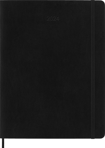 Agenda 2024 Moleskine 12M Planner Weekly 7dag/1pagina extra large 190x250mm soft cover black
