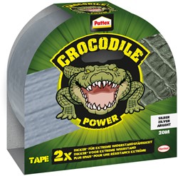 Plakband Pattex Crocodile Power Tape 50mmx20m zilver