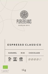 Koffie PureBeans snelfiltermaling Classico biologisch 1000 gram